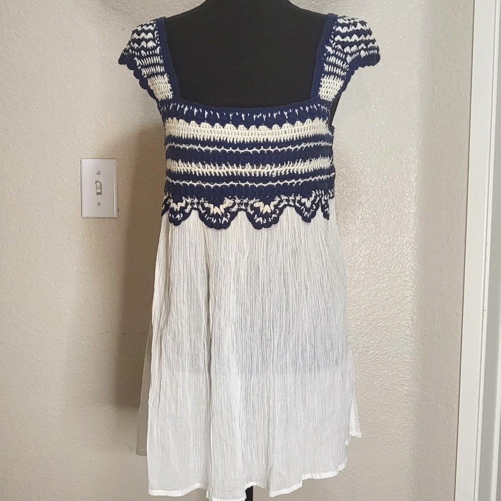 Calypso St. Barth Crochet Blouse Size M